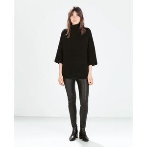 Zara Black High Neck Sweater